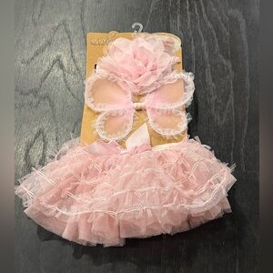 Newell & Emmy Photo Op 3 Piece Pink Tutu Set Baby Girl 0-12 Months